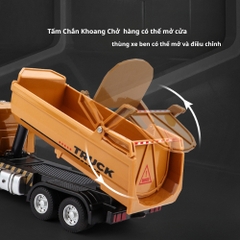 Mô Hình Xe Tải chở vật liệu , tỉ lệ 1:28 , chất liệu hợp kim - Dài 17cm - rộng 6cm - cao 7cm - SKU : oto-ST99-G1A - ( Vat : 003-02-100 ) - K83-T2-S2