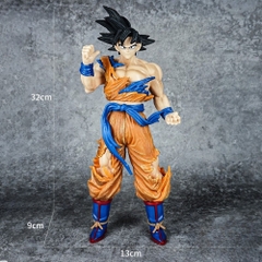 Mô Hình Dragon Ball Songoku đứng giơ tay - Cao 32cm - nặng 900gram - Có Box màu - N1-K25-S1-S1