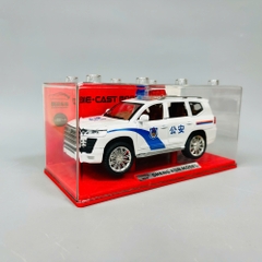 Mô Hình Xe 1:24 land cruiser cảnh sát màu trắng Hợp kim có thể mở cửa - Âm thanh Đèn - Dài 22cm - rộng 9cm - cao 6.3cm - nặng : 800gram - FULL BOX : box màu SKU : oto472b -  K55-T2-S8