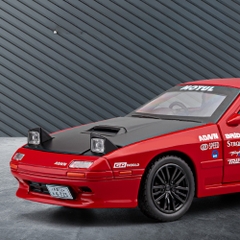 Mô Hình Xe Mazda RX-7 Màu Đỏ , tỉ lệ 1:32 Hợp kim có thể mở cửa - bánh sau chạy cót - Dài 16cm - rộng 6.3cm - cao 4.7cm - FULL BOX : box màu SKU : oto554c  - ( VAT 003-01-130 )- K51-T3-S3