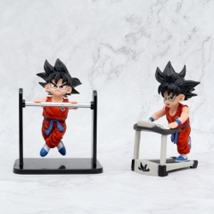 Mô Hình DragonBall bộ 5 goku tập thể dục siêu dễ thương cao 12cm - Figure DragonBall - No Box -  N1-K42-T2-S2