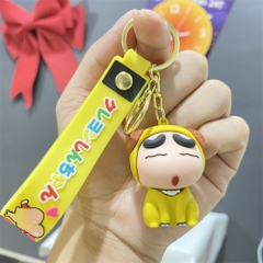 móc khóa shin cosplay cừu vàng - dây dài 11cm mô hình cao 6cm - nặng : 50gram - no box N3-T3