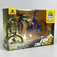 Mô Hình xe đạp xanh bánh đỏ 1:8 Hợp kim - Dài 19.5cm - rộng 6cm - cao 11.5cm - nặng ~ 300gram - FULL BOX : box màu SKU : oto544a