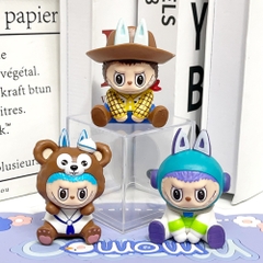 Hàng Cao Cấp - Mô hình labubu bộ 6 labubu Cosplay bản A - cao 6-7cm - Nặng 300gram - Bọc Túi - Hộp Màu - K21-T2-S10