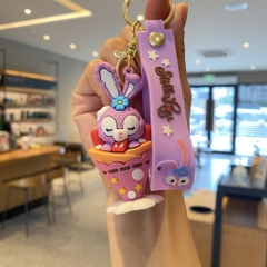 móc khóa thỏ tím kem - Dây móc dài : 11cm - Mô Hình Cao : 7cm - Nặng : 50gram - No Box : bọc túi OPP N3-K17-T6-S1