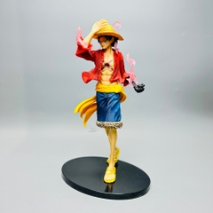 Mô hình OnePiece Luffy dáng đứng đội mũ - Cao 24cm - nặng 500gram - Phụ kiện : Đế - Figure One Piece - No Box