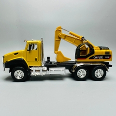 Mô Hình Xe Máy Xúc tỉ lệ 1:50 Hợp kim có thể mở cửa - bánh sau chạy cót - Dài 17cm - rộng 5cm - cao 8.5cm - nặng : 200gram - FULL BOX : box màu SKU : oto116 - n3-k9-t3-s4
