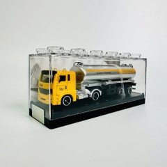 Mô Hình Xe Bồn Đầu Vàng Thân Xám 1:64 Hợp kim - Dài 12cm - Cao 3.5cm - Rộng : 2.7cm - nặng : 200gram - Hộp Nhựa Trong SKU : oto512b