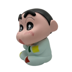 Mô Hình Shin bút chì áo xanh dáng ngồi bản to ( có thể đựng tiền ) - Cao 30cm - nặng 1200gram - Figure Cậu Bé Bút Chì - bọc túi OPP - Hộp Carton - K11-T4-S1,S2