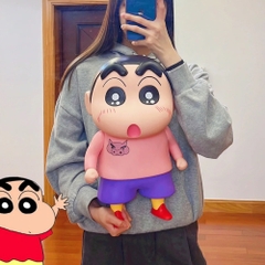 Mô Hình Shin bút chì áo cam hồng bản to - Phụ Kiện :  Đế - Cao 40cm - nặng 1500gram- Figure Cậu Bé Bút Chì - bọc túi OPP - Hộp Carton - K11-T4-S5