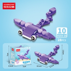 Combo 5 Bộ Lắp Ghép Mô Hình Động Vật Dưới Biển 28pcs. SKU: LG-9103-10 ( VAT 001-C5-11 ) K135-T3-S10