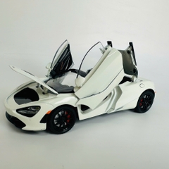 Mô Hình Xe Mclaren trắng 1.24 Hợp kim có thể mở cửa - bánh sau chạy cót - Có tiếng - đèn pha sáng - Dài 20.5cm - rộng 10cm - cao 6cm - nặng ~ 1000gram - FULL BOX : box màu SKU : oto169 - N3-K6-T1-S3