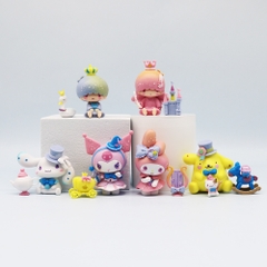 Mô hình kuromi bộ 6 kuromi - cao 6cm - Nặng 300gram - Bọc Túi - Full box - Có hộp mù -  n3-k31-t1-s1