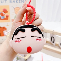 Móc Khóa mặt shin bản B có thể đựng đồ - Mô Hình Cao : 8.3cm Ngang 9.4cm - Nặng : 50gram - No Box : bọc túi OPP