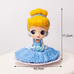 Mô Hình Công Chúa Váy Xanh - Cao : 11.5cm Nặng 100gr - No Box - K16-T3-S4