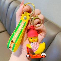 móc khóa vịt mũ đỏ - Dây móc dài : 10cm - Mô Hình Cao : 6cm - Nặng : 50gram - No Box : bọc túi OPP