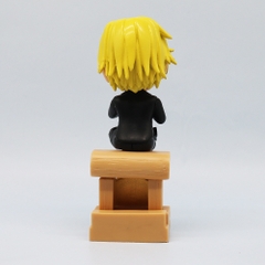 Mô Hình OnePiece Sanji Chibi Dáng ngồi - Cao 14.5cm - nặng 130gram - Phụ kiện : đế -  Figure OnePiece -  No box - N1-K28-T3-S3
