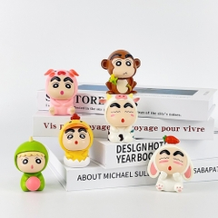 Mô Hình bộ 6 Shin bản B bộ 2 con giáp - Cao 6.5cm - nặng 300gram - Figure Cậu Bé Bút Chì - bọc túi OPP - Hộp Màu - Hm30 n3-k41-t2-s1