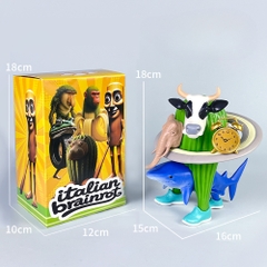 Mô Hình tung tung sahur Bò Đi Giày Bản To - Cao : 18cm Nặng 200gr - Hộp Màu - K29-T2-S12