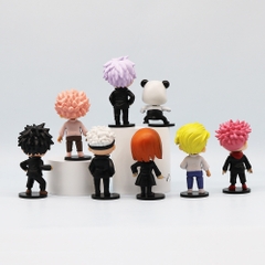Mô Hình Jujutsu Kaisen bộ 8 chú thuật hồi chiến - Cao 9cm - nặng 200gram - bọc túi OPP - Figure anime Jujutsu Kaisen - Hộp Màu n3-k41-t4-s1