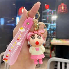 móc khóa shin cosplay cô gái - dây dài 11cm mô hình cao 6cm - nặng : 50gram - no box N3-T3