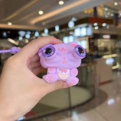 Móc Khóa Cú Mèo Tím - Dây móc dài : 8cm - Mô Hình Cao : 6.6cm - Nặng 50gram - Bọc Túi