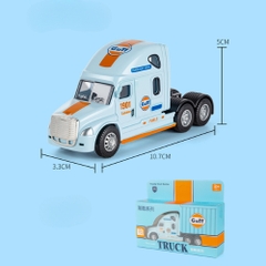 Mô Hình Xe Đầu Kéo Màu Xanh , tỉ lệ 1:64 Hợp kim- Dài 10.7cm - rộng 3.5cm - cao 5.2cm - FULL BOX : box màu SKU : oto-92176-2 - ( VAT DC002 ) - K82-T2-S4