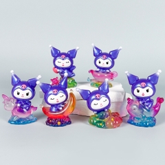 Mô hình kuromi bộ 6 kuromi - cao 7cm - Nặng 300gram - Bọc Túi - Full box - Có hộp mù - N3-K44-T1-S2