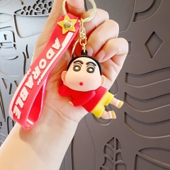 móc khóa shin nằm áo đỏ - Dây móc dài : 10cm - Mô Hình Cao : 6cm - Nặng : 50gram - No Box : bọc túi OPP n3-k18-t6-s2