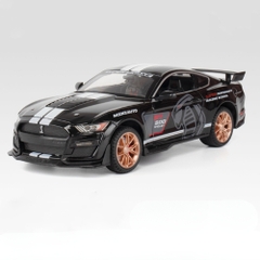 Mô Hình Xe Ford Mustang Shelby GT500 Màu Đen , tỉ lệ 1:24 Hợp kim có đèn - bánh sau chạy cót - Dài 21cm - rộng 9.5cm - cao 7cm - FULL BOX : box màu SKU : oto557a ( VAT : 003-01-200 ) - K71-T5-S5