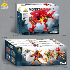 ( Giá 1 Hộp - Set Hộp 8 - Đặt Số Lượng 8 ) Lắp Ghép Lego Combo 8 quái thú lego ( có thể lắp kết hợp )  - Sku : LG-81067 - ( VAT 001-21-11 ) K126-T3-S8