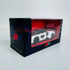 Mô Hình Xe Đua Trắng tỉ lệ 1:36 Hợp kim có thể mở cửa - bánh sau chạy cót - Dài 12.5cm - rộng 5.5cm - cao 3.5cm - nặng : 300gram - FULL BOX : box màu SKU : oto539c - K52-T4-S8
