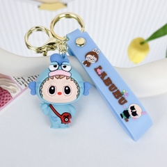 Móc Khóa labubu cosplay cá xanh - Dây móc dài : 10cm - Mô Hình Cao : 6cm - Nặng : 50gram - No Box : bọc túi OPP K76-T5-S2