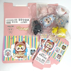 Mô Hình bộ 6 baby three mèo thần tài - Cao : 10cm - Nặng : 500gr - Hộp Màu - K32-T1-S4