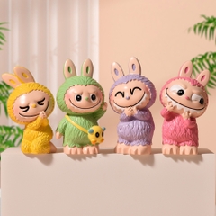Mô hình labubu bộ 9 labubu blind box - cao 8cm - Nặng 300gram - Bọc Túi - Hộp Màu n3-k46-t1-s2