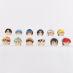 Mô Hình OnePiece và Naruto bộ 12 nhân vật chibi OnePiece và Naruto Cao : 2.5cm - Nặng : 110gram - Figure OnePiece và Naruto - No Box - N3-K42-T2-S2