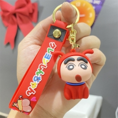 móc khóa shin cosplay chó đỏ - dây dài 11cm mô hình cao 6cm - nặng : 50gram - no box - K79-T2-S9