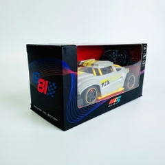 Mô Hình Xe phản lực màu ghi lé vàng Hợp kim - bánh sau chạy cót - tạo khói - Dài 14cm - rộng 6cm - cao 5cm - nặng : 300gram - FULL BOX : box màu SKU : oto538c - K53-T1-S3