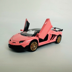 Mô Hình xe Lambogini hồng 1:32 Hợp kim có thể mở cửa - bánh sau chạy cót - Dài 15cm - cao 4cm - nặng 500gram - Figure Oto - FULL BOX : box màu - SKU : oto413 N3-K2-T1-S3