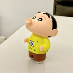 Mô Hình Shin dáng đứng áo vàng - Cao 10cm - Rộng 6cm - Ngang 6cm - nặng : 50gram - SKU : sh850y - (VAT G873-79) - T4