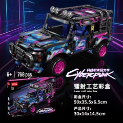 Đồ Chơi Lắp Ghép Lego Xe Cyberpunk Tỷ Lệ 1:18 - 768 Mảnh Ghép - Full Box - Sku : LG-3310 ( VAT 001-07-100 ) K116-T1-S1,S2