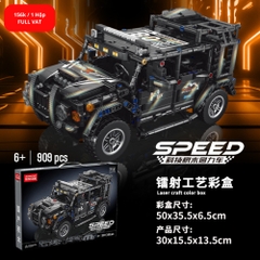 Đồ Chơi Lắp Ghép Lego Xe Jeep Đen Tỷ Lệ 1:18 - 909 Mảnh Ghép - Full Box - Sku : LG-3313 ( VAT 001-07-100 ) - K125-T4-S1