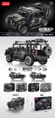 Đồ Chơi Lắp Ghép Lego Xe Jeep Đen Tỷ Lệ 1:18 - 909 Mảnh Ghép - Full Box - Sku : LG-3313 ( VAT 001-07-100 ) - K125-T4-S1