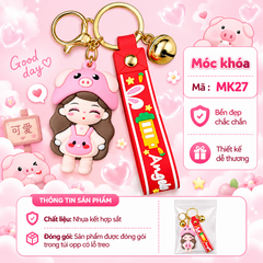 Móc khóa cô gái cô gái Cosplay 12 con giáp - SKU : mk28 - (VAT: MK001-5)