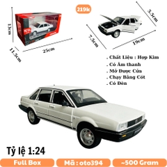 Mô Hình xe Volkwagen Satana trắng tỉ lệ 1:24 Hợp kim có thể mở cửa - bánh sau chạy cót - Dài 19cm - cao 5.5cm - nặng 600gram - Figure Oto - FULL BOX : box màu - SKU : oto394 - K66-T3-S8