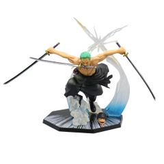 (Hàng Thường ) .Mô hình  Zoro có 2 đầu  đế không có chữ - Bộ FZ - One Piece - No Box - (VAT MH001-01) - ( A - 14 )