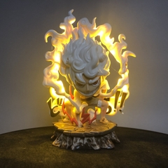 Mô Hình OnePiece Luffy nika gear 5 trạng thái chiến đấu chế led siêu ngầu cao 15.5cm nặng 350g , Figure OnePiece - có vỏ hộp màu - N2