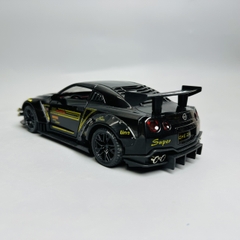 Mô Hình Nissan xe đua đen tỉ lệ 1:24 Hợp kim có thể mở cửa - bánh sau chạy cót - Dài 20.5cm - rộng 9cm - cao 6cm - nặng : 1000gram - FULL BOX : box màu SKU : oto286 N3-K12-T2-S4