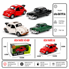 Xe thể thao nhiều kiểu dáng , chất liệu hợp kim , tỉ lệ 1:36 - SKU : oto-36191A ( VAT: 103-01-35 )