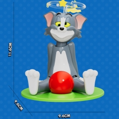 Đồ Chơi Trẻ Em Tom bị choáng chạy cót - Cao 11cm - Ngang 9cm - Nặng 200gram - Hộp Màu - ht30a K75-T5-S10